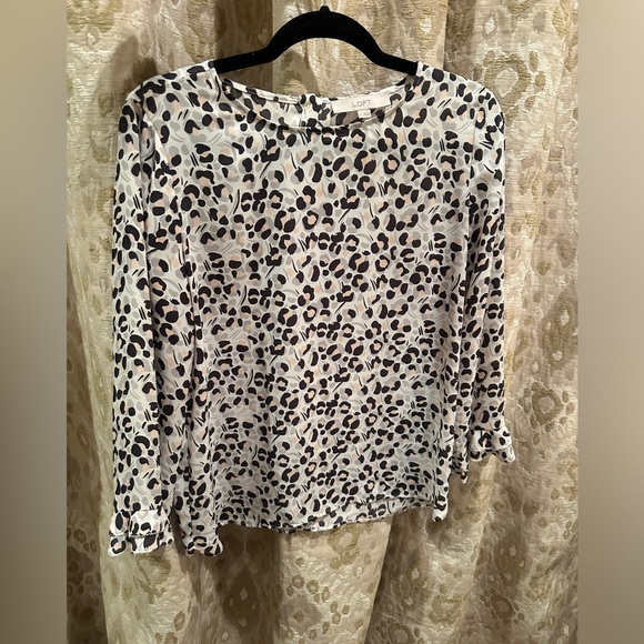 Loft Cheetah Blouse - Picture 1 of 4